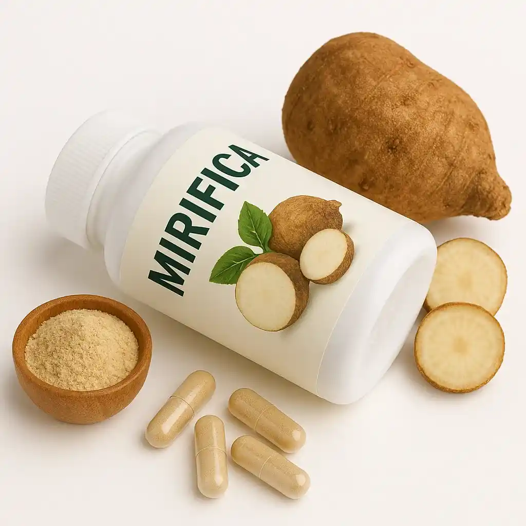 عکس از قرص میریفیکا با چهار عدد کپسول در کنارش